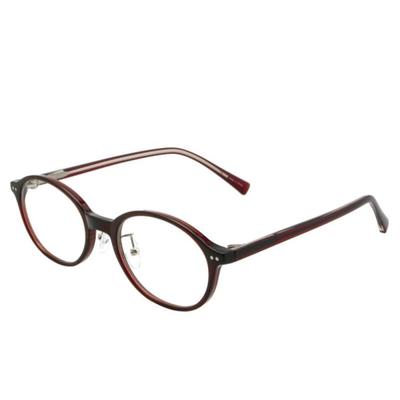 Thin Horn-rimmed Basic Leopard Translucent Black Glasses Frame