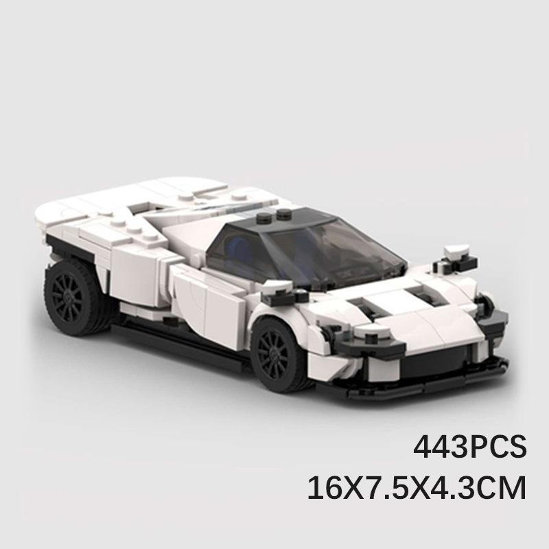 Building Block MOC Toy 8-block Car Supercar Daytona SP3 Assembled Toy Model