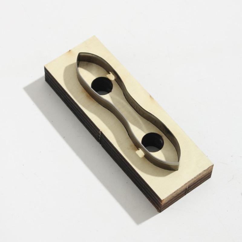 Japan Steel Blade Leather Knife Mold Multifunctional Wallets Hollow Punch Knife Mould Template Leather Tool Cutting Dies