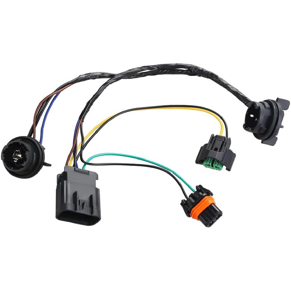 Compatible with Headlight Wiring Harness Chevy Silverado 1500 2500HD 3500 3500HD 2007 2008 2009 2010 2011 2012 2013 2014, Lamp Wire Harness, Front