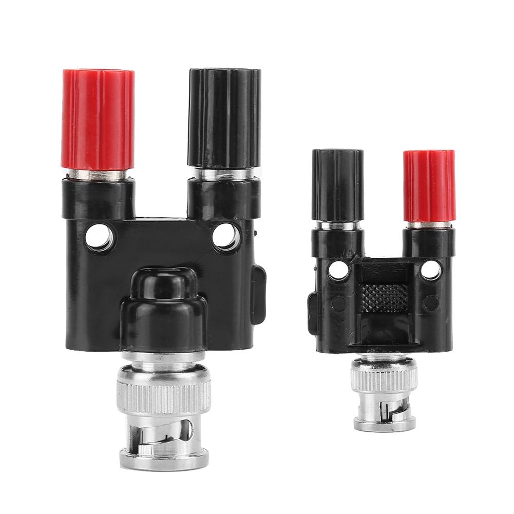 Bnc Male Plug To Two  4Mm Banana Binding Coaxial Adapter Connector Bnc