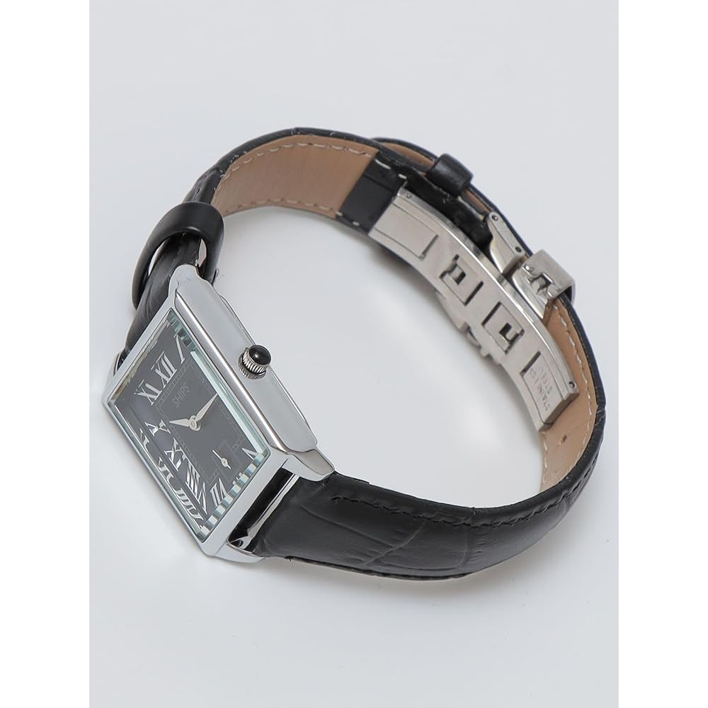 SHIPS Square D-Buckle Watch Men's Silver One Size
