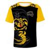 Cute Cartoon Cobra KAI 3D Print Sports Quick-dry Breathable Men T-shirt Outdoor Street Casual Daily Short-sleeve Clothing Summer