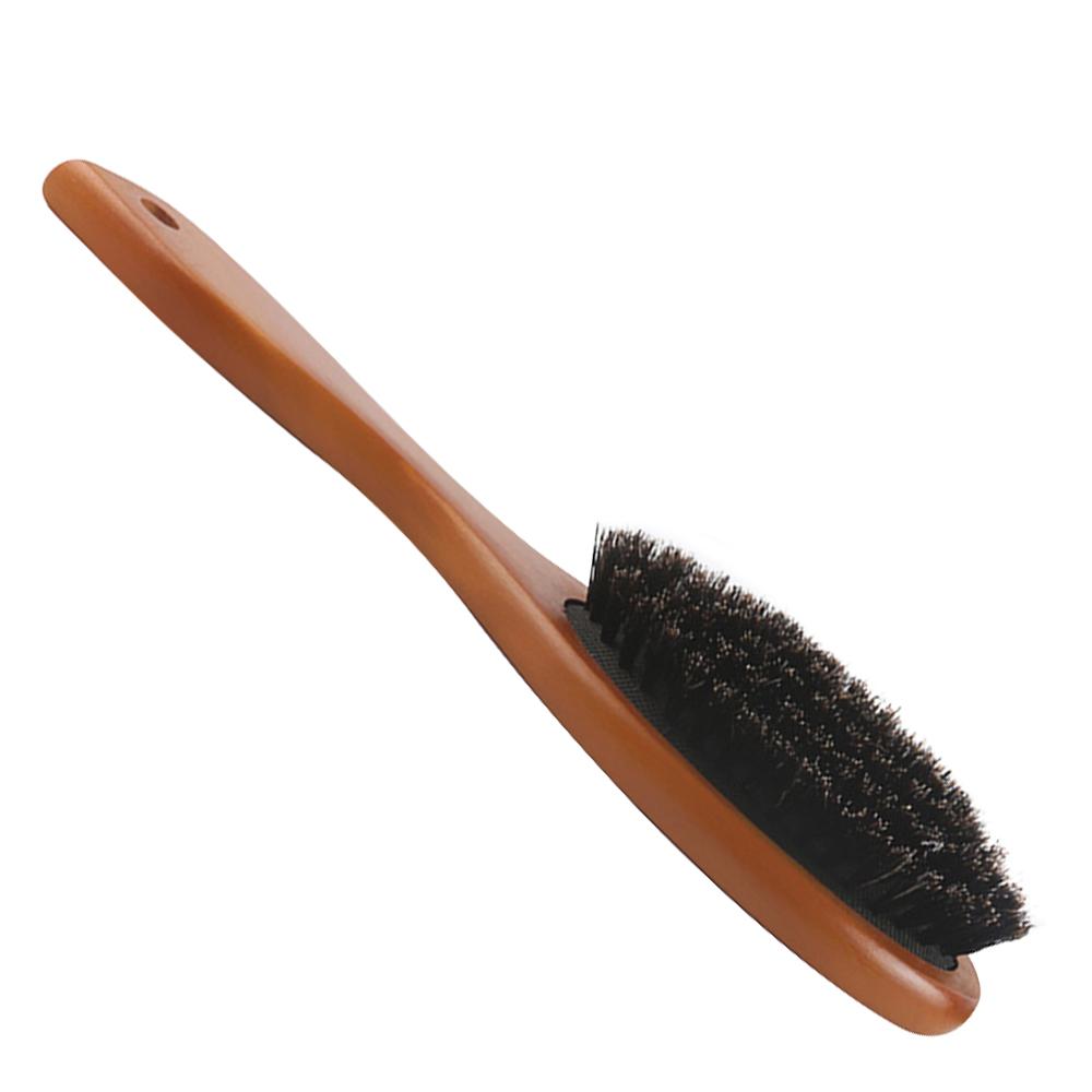 Natürliche Wildschweinborsten Bürste Kamm Antistatisch Oval Friseur Haarstyling Kamm Holz Damen Haarbürste