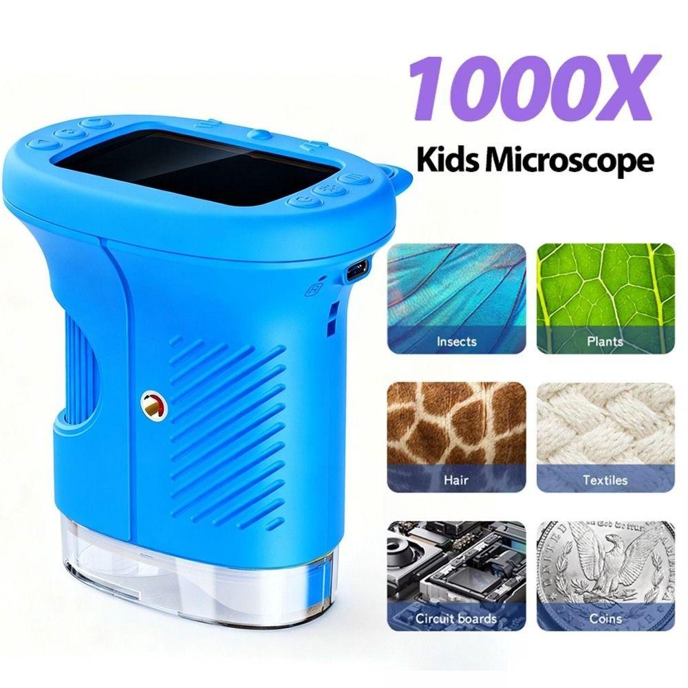 Portable Pocket Microscope HD Mini Microscope Handheld Magnifying Glass Scientific Experiment