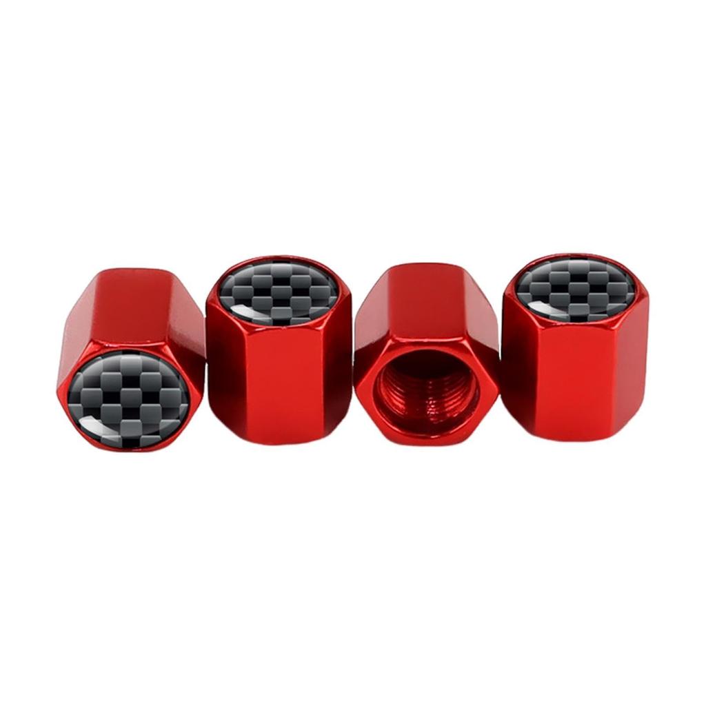 Valve End Caps - Tire Valve Cover, Valve Stem Caps | 0.43x0.43x0.47 Inch Metal