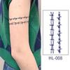 Large Semi-Permanent Waterproof American Style Flower & Plant Arm Tattoo Sticker for Men
