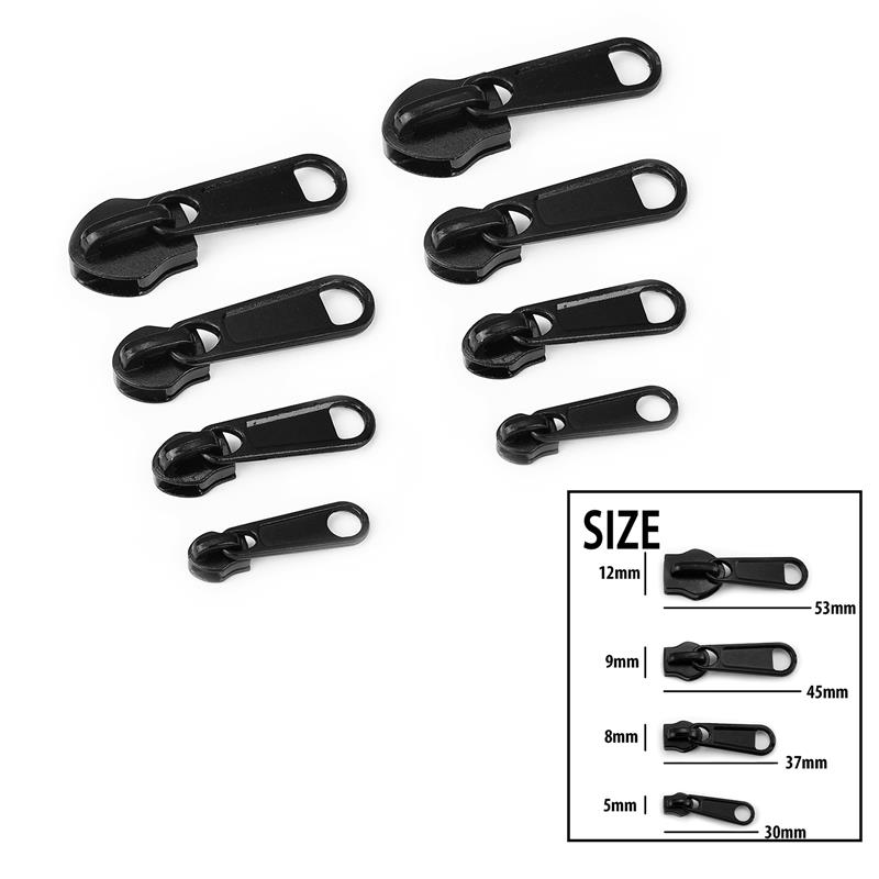 3# 5# 8# 10# Zipper Head Zipper Repair Kit Easy Fix Zipper Slider Head Puller Closure Universal Replacement Broken Wearable