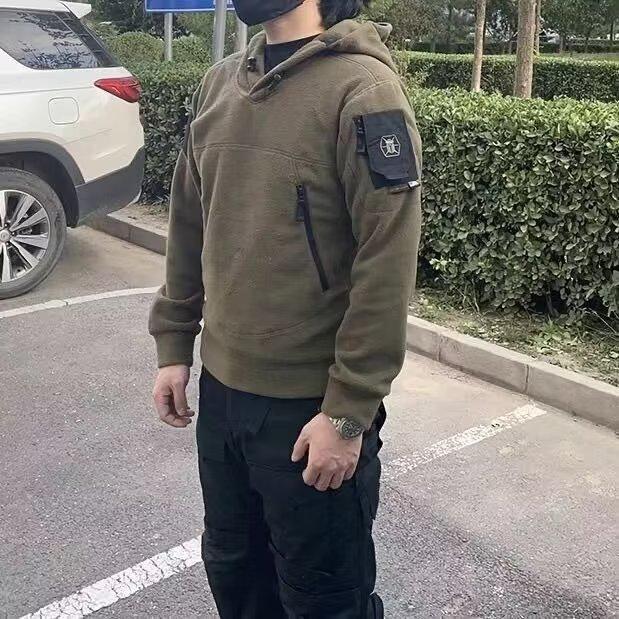 Men's Fleece Hoodie - 2026 Autumn/Winter Casual Sport Long Sleeve Outerwear