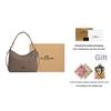Coach Laurel 31 Logo Zip Closure Pebble Leather Tote Crossbody Shoulder Bag Large Women bags Dark-Stone CR148-QBCBD
