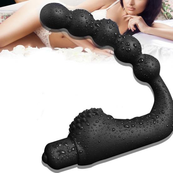 Silicone Vibrating Prostate Massager Vibrator Butt Anal Plug Men Male Sex Toy