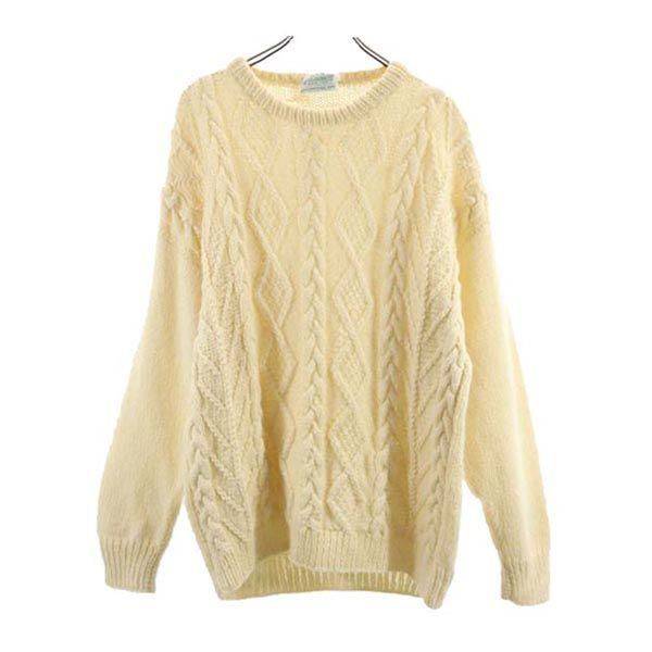 

McGUINNESS 80s Fisherman Vintage Long sleeve wool sweater knit Men s Used