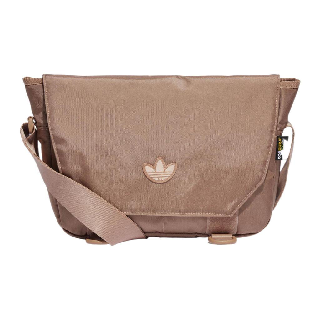 New Adidas Originals Recycled Nylon Messenger Bag Shoulder Bag Crossbody Bag Unisex Earth Brown IB9345