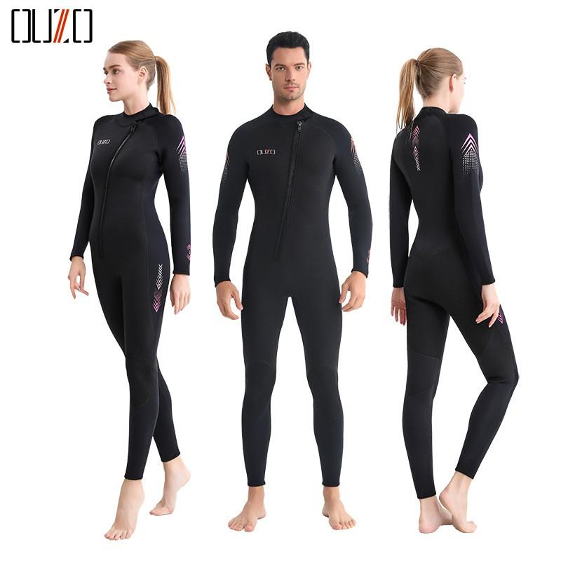 3mm Neoprene Wetsuit Men Women Full Body Thermal Dive Suit Surfing Snorkeling Winter Swimming