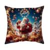 Soft Christmas Pillow Cover Christmas Tree Santa Pillow Cover  Party Decoration