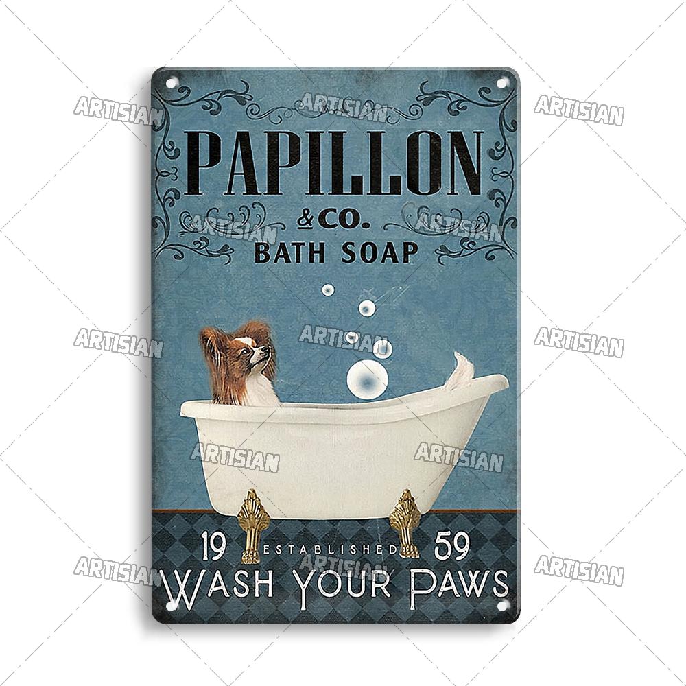 Artisian Bathroom Metal Sign Washing Room Tin Poster Toilet Decorative Plate Bath Soap Wall Decor Garage Bar Pub Club Hotel Cafe