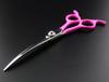 6.5" Colorful Curved Pet Grooming Shears with Pouch - Dual Use