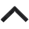 Schwarzer rechtwinkliger Anschlaghalter L-förmig Hochharter Kunststoff Holzbearbeitungslineal