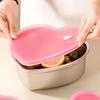 Love-Shaped Stainless Steel Food Storage Containers with Lids, 410 Grade, Large Capacity, Leakproof Kitchen Organizers
