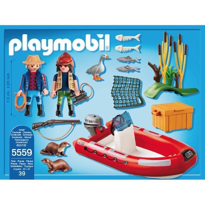 Playmobil 5559 braconniers avec bateau