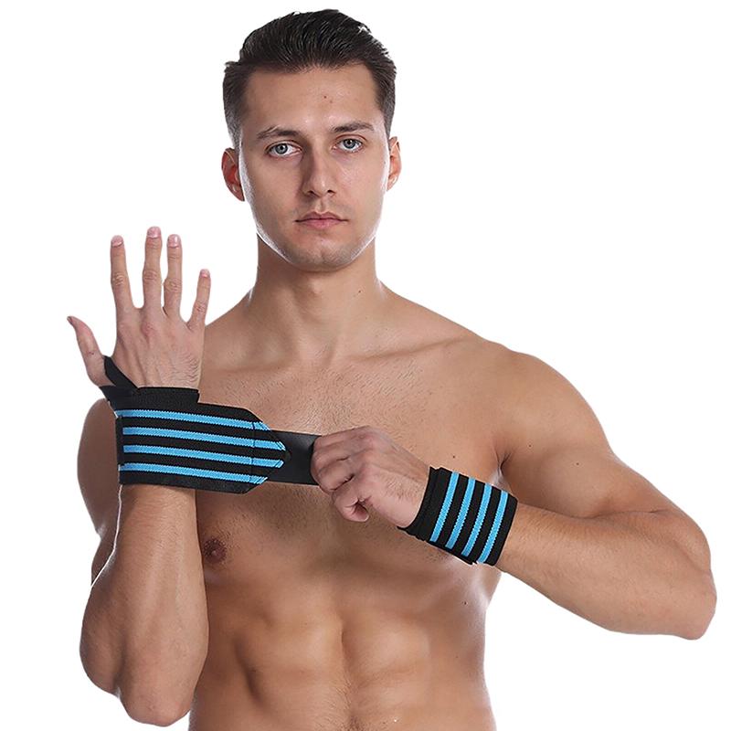 Fitness Wristband Strap Weight Lifting Push Up Power Winding Wristband Sweat Absorption Power Band Hard Pull Wrist Protection