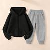 Kids Unisex Hoodie and Sweatpants Set - Casual Sport Outfit with Pullover Sweatshirt and Matching Pants for Boys Girls