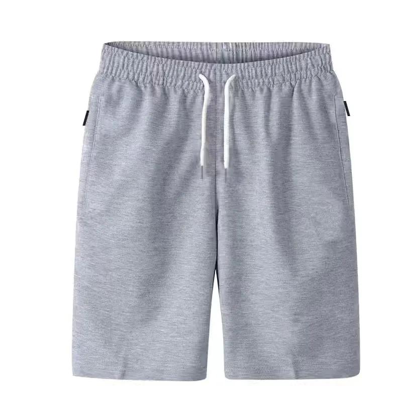 Mens Sports Pocket Solid Drawstring Board Trunk Beach Short Pants Shorts Summer Thin Trousers Zippered Pocket Loose Sweatpants