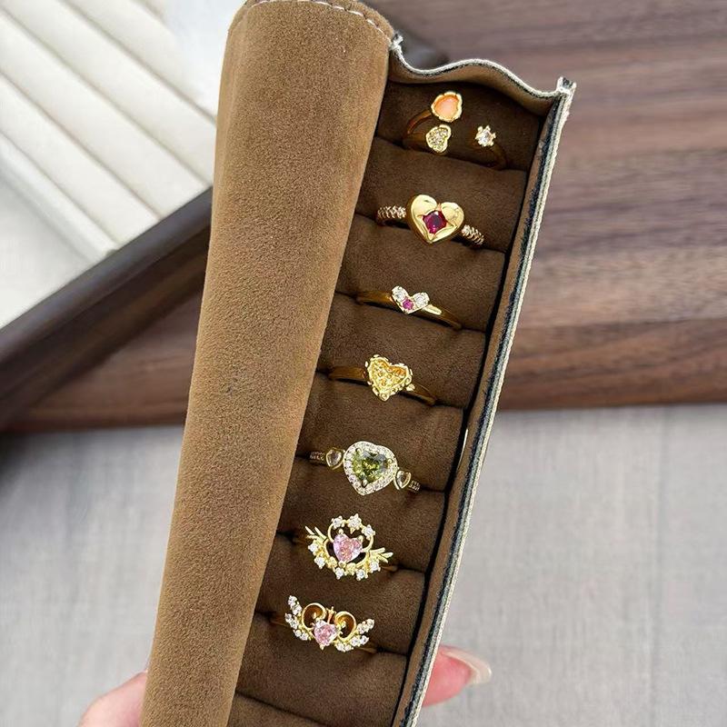 Blind Box Medieval Vintage Retro Love Zir*****Pen Ring Personality Advanced Sense Stacked Ring