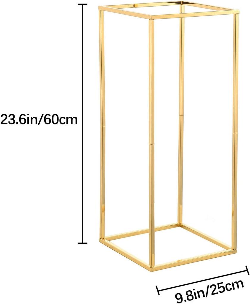 23.6inches Tall Gold Wedding Flower Vase,5pcs Flower Stand Centerpieces for Party Table Decoration