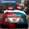 Liverpool Football Club 3 Pezzi Biancheria da Letto, Include 1 Federa per Piumone e 2 Federe Perfetta per Natale, Ideale per Camera da Letto, Dormitorio