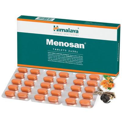 Menosan Tabletten Voor Vrouwen Welzijnsondersteuning, Natuurlijk Balans Supplement, 30 Stuks Elk (Verpakking van 1 strip X 2)