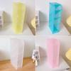 Kawaii Macaroon Color Pen Holder 4 Girds Desktop Organizer Big Size Desk Cosmetics Pencil Storage Box Office School Stationery