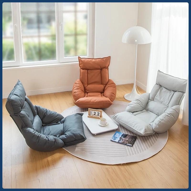 Adjustable Folding Tatami Chair - Lazy Sofa with Backrest for Reading, Balcony & Window Relaxation, bedroom chair, lounge chair