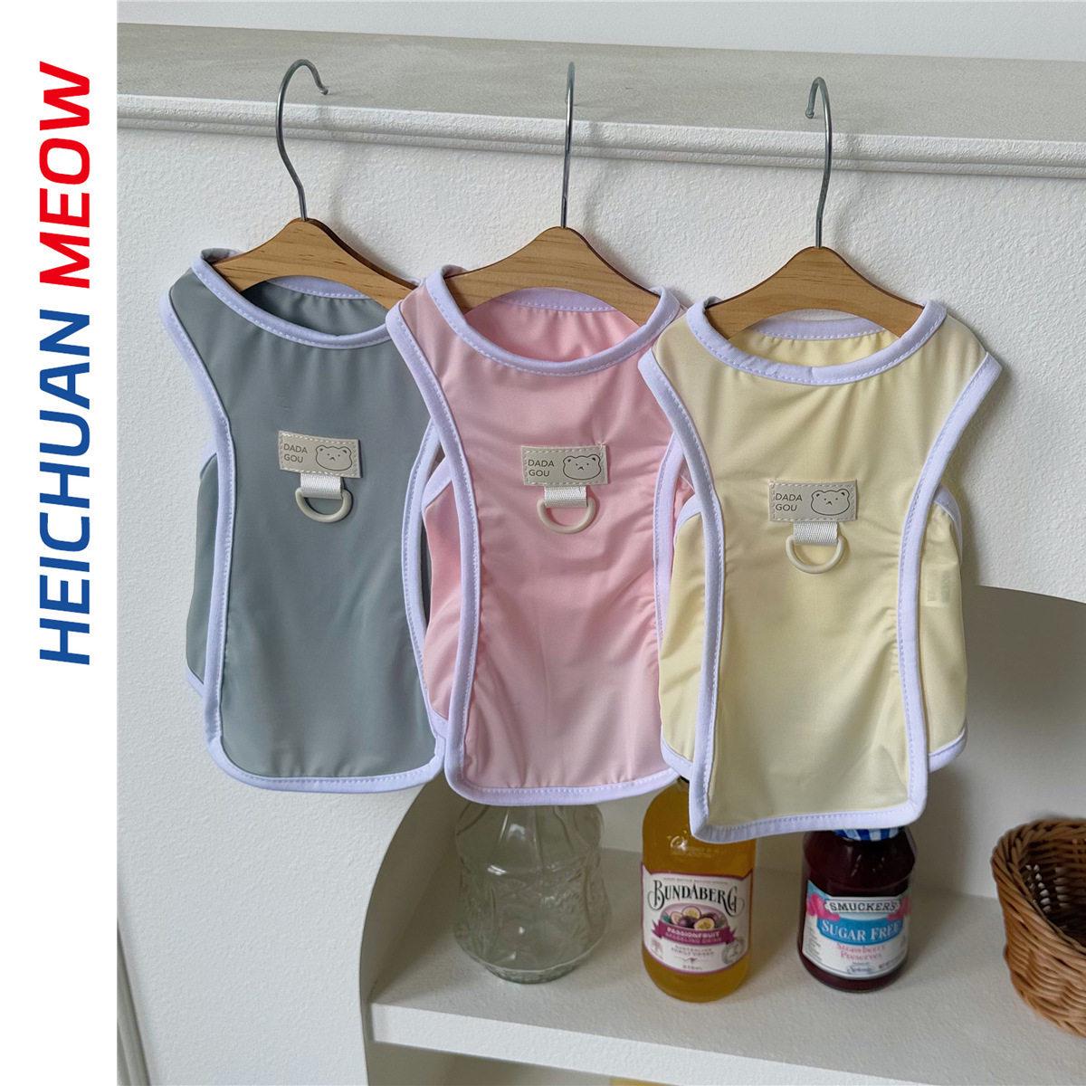 

Охлаждающая жилетка для собак - Легкая летняя куртка со льдом для домашних животных L серый