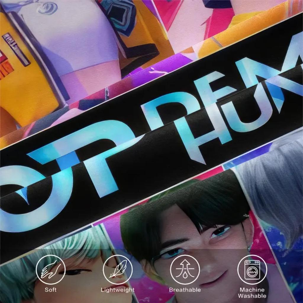 KPop D-Demon Hunters Bedding Set Single Halloween Costume Bedding Set - 2-3 Piece Comforter Quilt Duvet Cover Pillow Case Sets