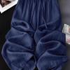 Spring Summer Women's Casual Plus Size Breathable Cotton Linen Wide-Leg Pants