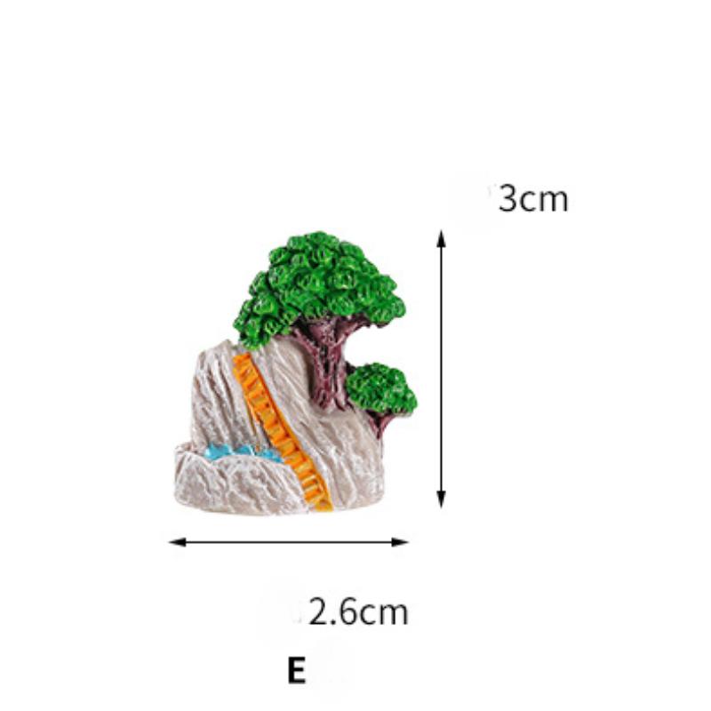Mini-Landschaft Künstlicher Steingarten mit Moos DIY Gartendeko Kreative Zierfiguren zur Heimdekoration Eingangsbereich Schreibtischdeko