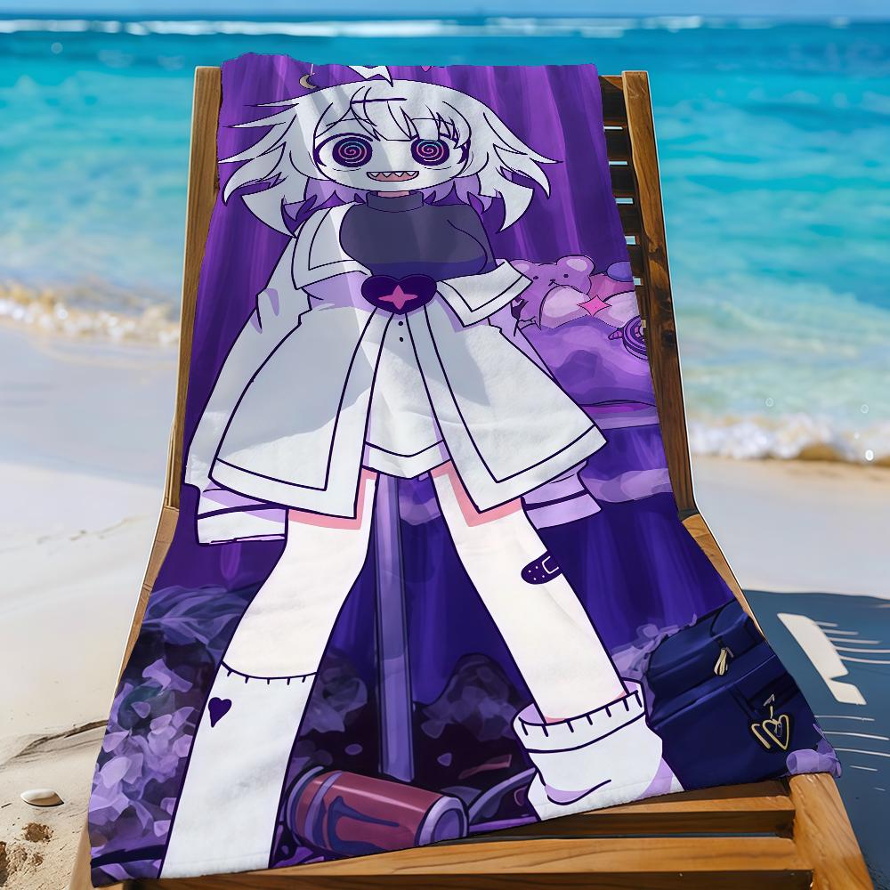 Game Y-Yunyun Syndrome Towel Sports Quick Dry Travel Camping Gear Sandproof Soft Light Large Beach Towel