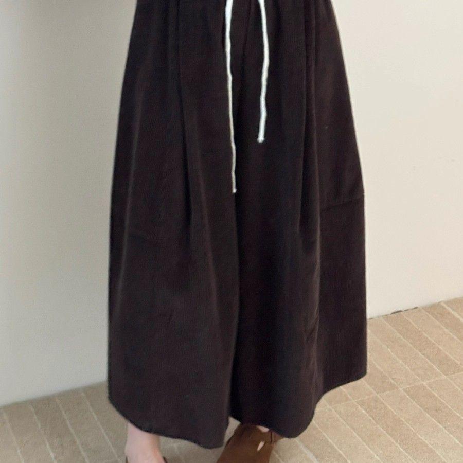 Autumn Winter Korean Style Fleece-Lined Warm Loose Fit Slimming Casual Pants for Women Wide Leg Corduroy