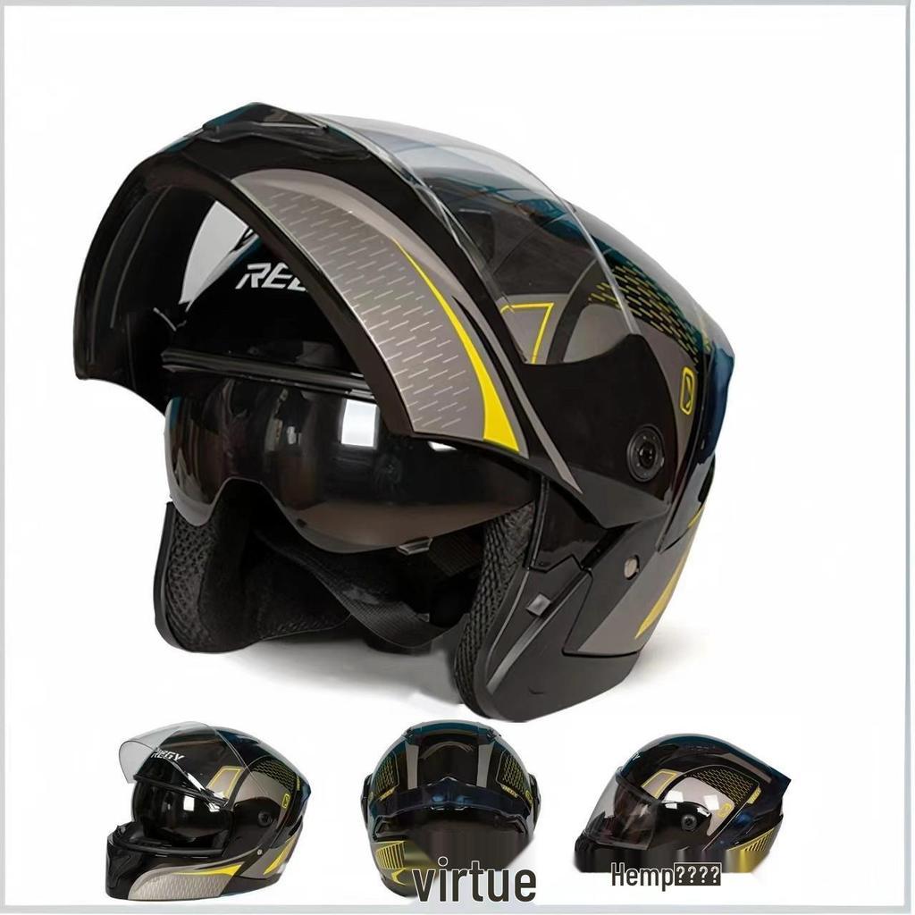 Unisex Motorcycle Helmet - All-Season Open/Full-Face Racing Helmet, Warm and Stylish for Men and Women