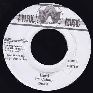 

7inch Record SIZZLA - Hard NONE Awful Music 2002 Jamaica Reggae, Ska & Dub Used
