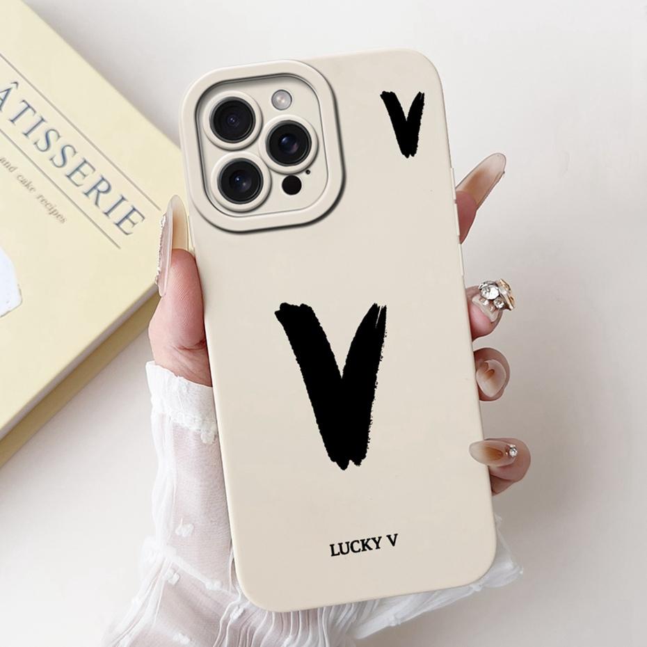 New Fashion Letter Phone Case For iPhone 15 Pro Max 15Pro Soft Silicone Shockproof Cases For iPhone15 15ProMax Covers Bumpers