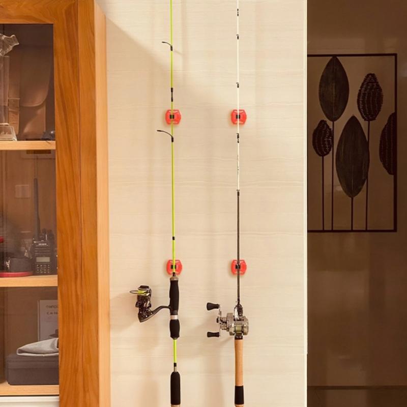 Spring Loaded Fishing Accessory With Rod Clamps Eyewears Holder Cable Organizers For Outdoor Lover