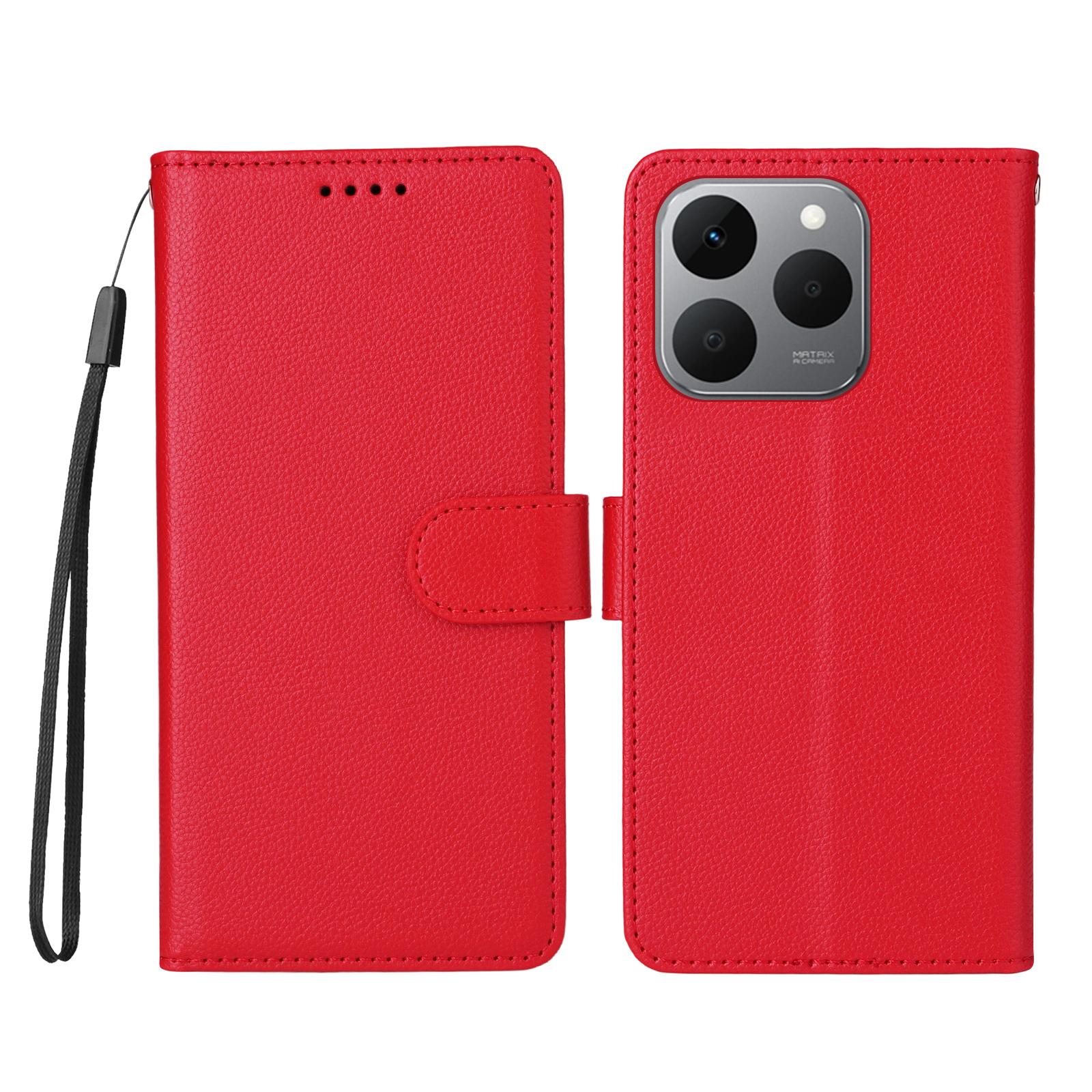 

For Realme 15T 5G Case RFID Blocking 3 Card Slots PU Leather Phone Cover with Wrist Strap