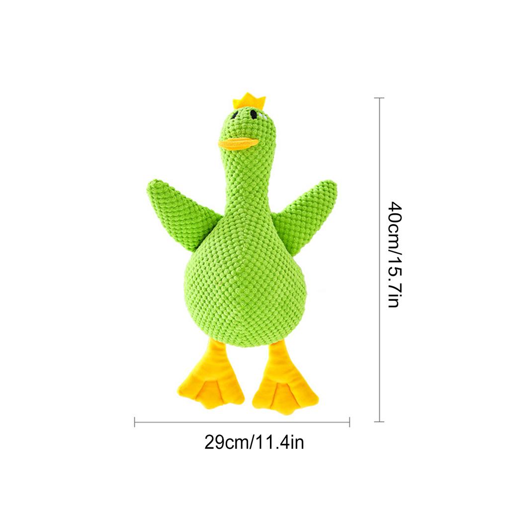 Dog Chew Toys Plush Companion Sleeping Duck Dog Toys for Small Large Dogs Bite Resistant Teeth Grinding Sound Relief Sound Toy
