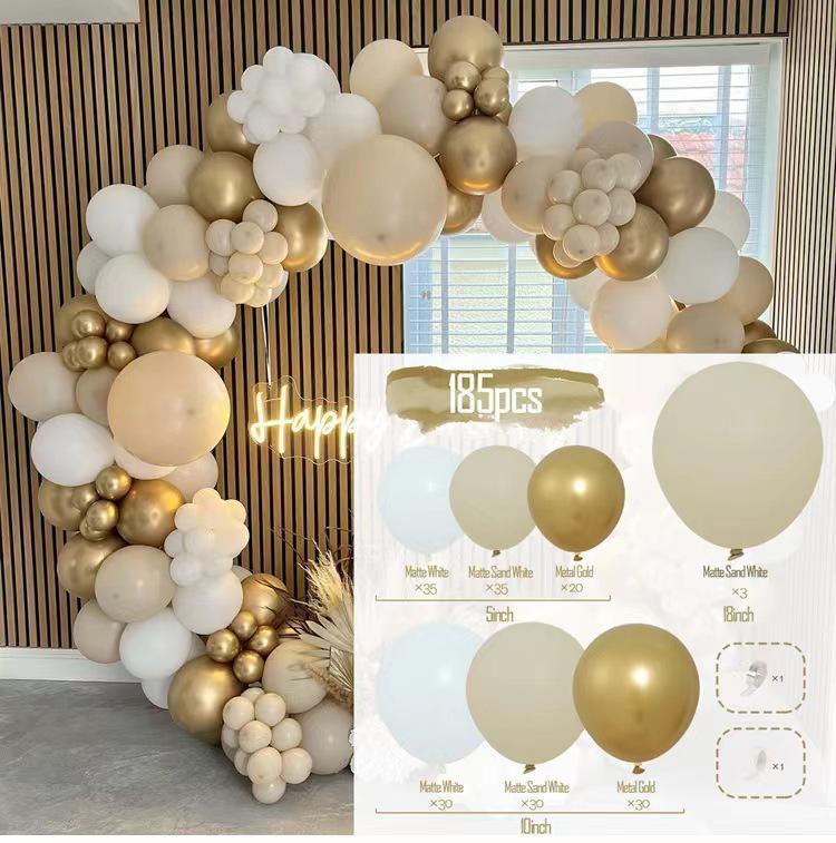 Elegant Birthday and Wedding Balloon Set - High-End Latex and Arch Decorations for Special Occasions