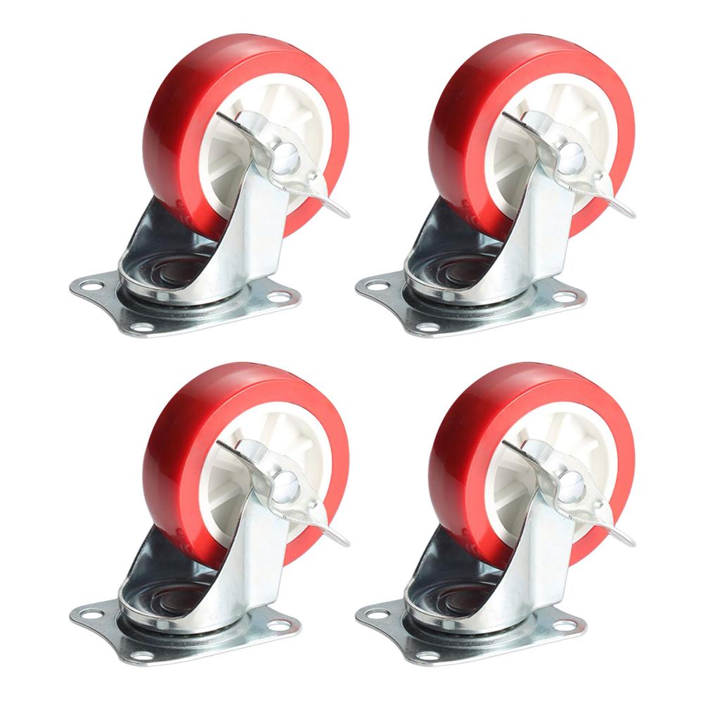 Heavy Duty Universal Casters with Quiet Designs Long Lasting Rotates Caster Wheels for Furniture & Appliance Mobility
