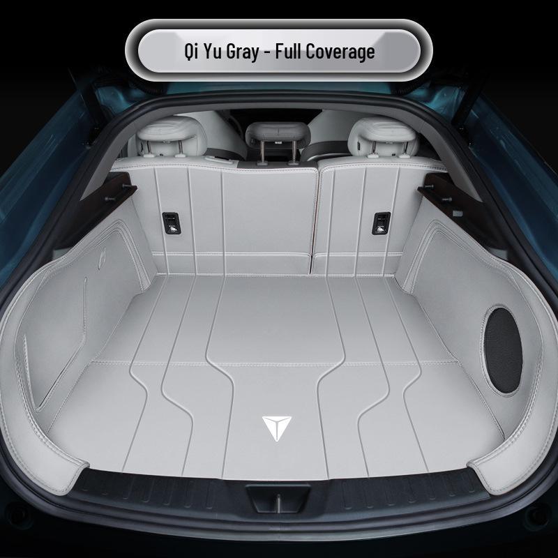 Deep Blue 2026 Full Coverage Leather Trunk Mat for Tail Box Interior Modification