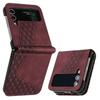 For Samsung Galaxy Z Flip4 Case Z Flip4 SM-F721B F721N Cover 3D Geometric Flip Wallet Case for Samsung ZFlip 4 ZFlip4 Phone Case