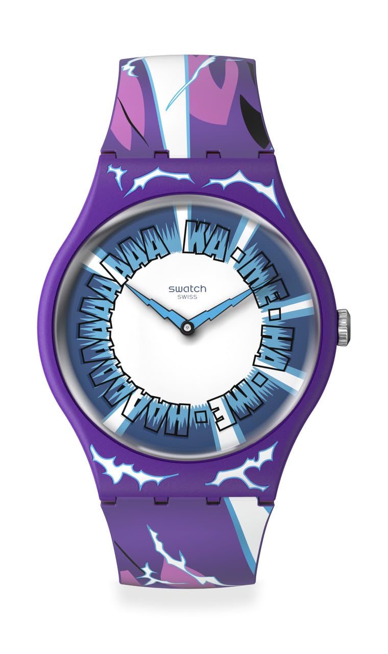 

Swatch New Gent GOHAN X Кварцевые часы на ремешке, Фиолетовые, фиолетовый